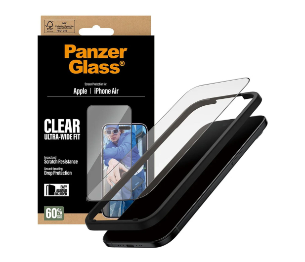 PanzerGlass Ultra-Wide Fit EasyAligner do iPhone Air - 1538961 - zdjęcie
